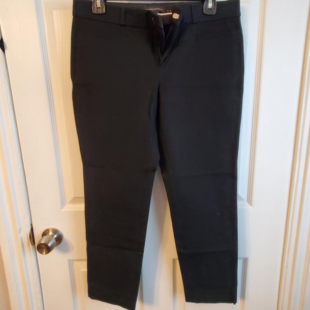 BANANA REPUBLIC 6PETITE SLOAN BLACK PANTS